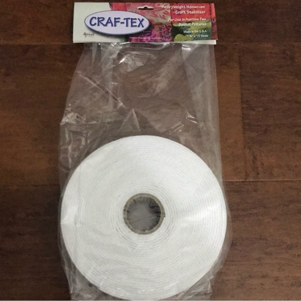 Craf-Tex Heavyweight nonwoven craft stabilizer 1 3/4” x 10 yds